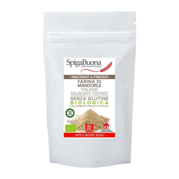 SpigaBuona Organic Wholemeal Roasted Italian Almond Flour Gluten Free 150g