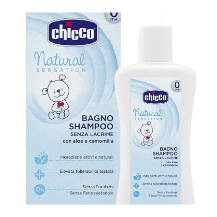 Chicco Natural Sensation Bath Shampoo Without Tears 0M + 200ml + 200ml