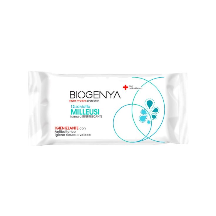 Biogenya Milleusi Hygienic Wipes With Antibacterial 12 Pieces