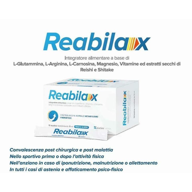 Audax Pharma Reabilax Food Supplement 15 Sachets 10ml