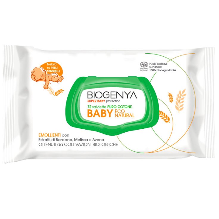 Biogenya Baby Eco Natural Wipes 72 Pieces