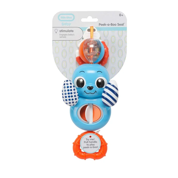 Little Tikes Baby Peak A Book Seal Blue Foca Blu Game For Children 1 Piece