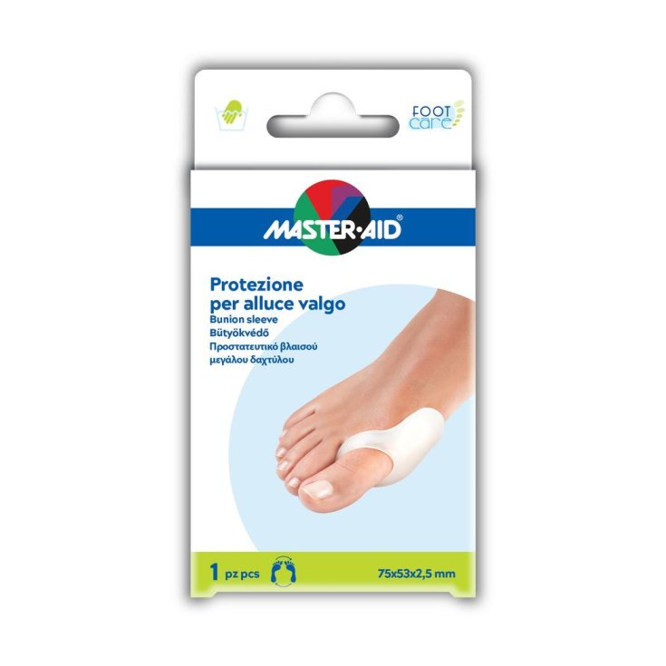 Master-Aid® Foot Care Protection For Hallux Valgus Made In 1 Piece Gel 75x53x2,5mm Master-Aid® Foot Care Protection For Hallux Valgus Made In 1 Piece Gel 75x53x2,5mm