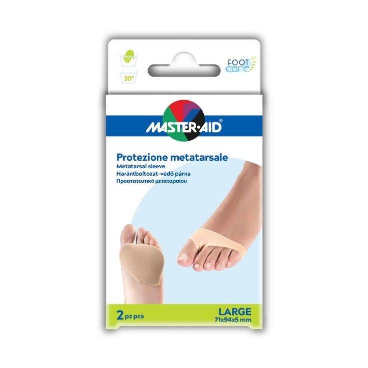 Master-Aid® Foot Care Metatarsal Protection In Gel And Fabric Size Large 2 Pieces Master-Aid® Foot Care Metatarsal Protection In Gel And Fabric Size Large 2 Pieces