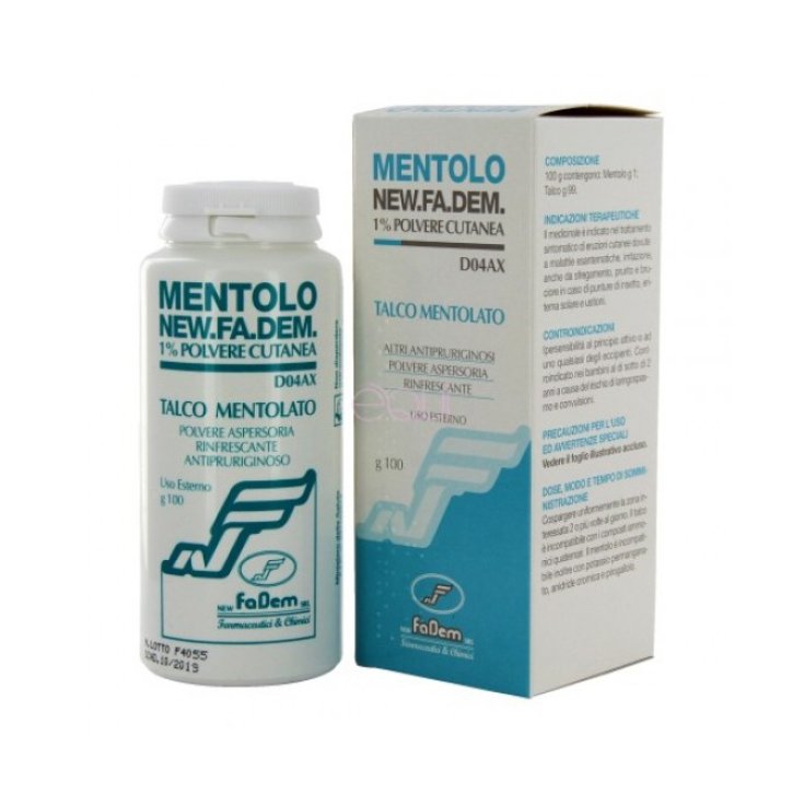 Menthol NEW.FA.DEM Skin Powder 1% 100g