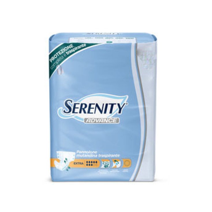 Serenity Advance Extra Plus Nappy Breathable Panty Size L 8x12 Pieces