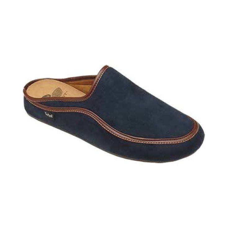 Dr. Scholl® Brandy Men's Slipper Bioprint® Footbed Color Total Black Size 39