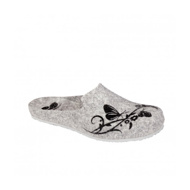 Dr. Scholl's® Laye Nature Printed Gray Felt Woman Slipper Size 35