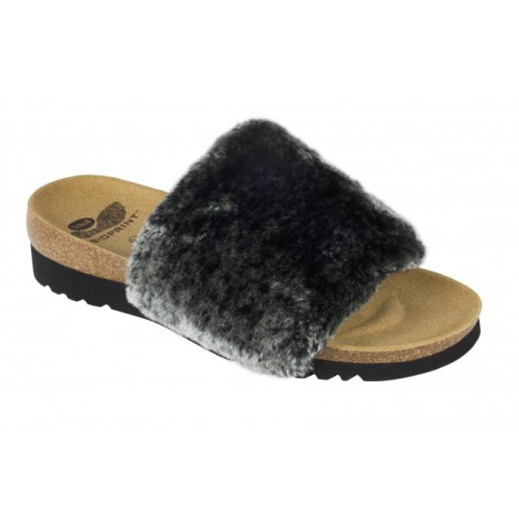 Scholl Willow Women's Slipper Bioprint Footbed Anthracite Color Size 41