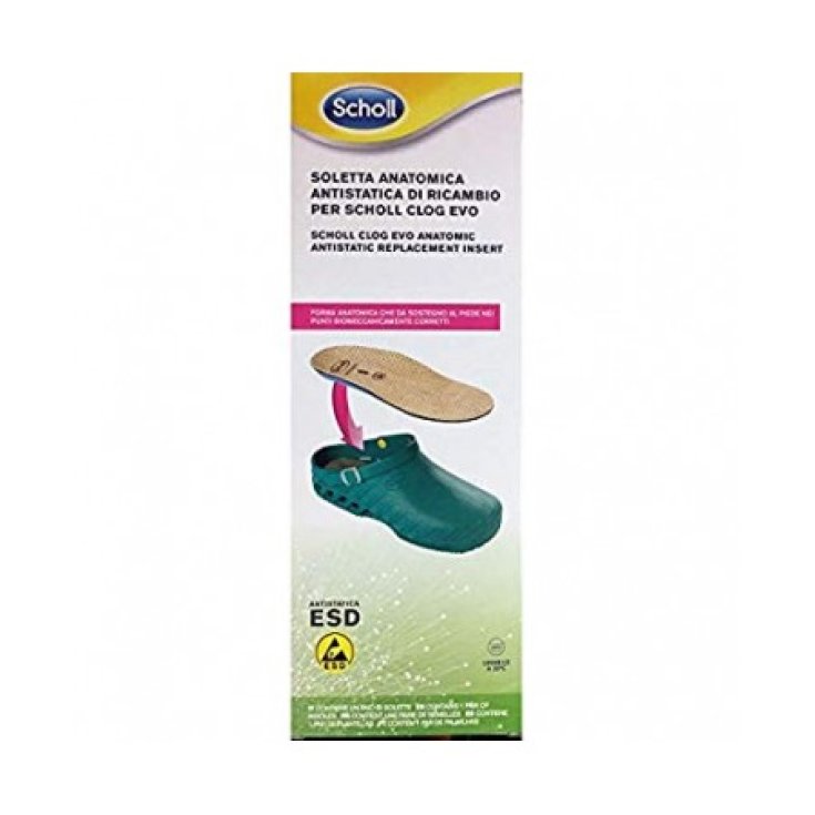 Dr. Scholl © Anatomic Antistatic Microfiber Replacement Insole For Dr. Scholl © Clog Evo Size 38-39