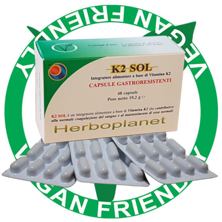 Herboplanet K2 Sol Food Supplement 48 Capsules