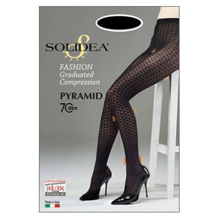 Solidea Pyramid 70 Microfibre Compression Tights 12/15 mmHg Color Blue Size 3 ML