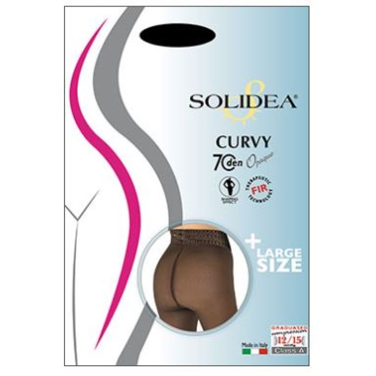 Solidea Curvy 70 Opaqe Opaque Tights Black Color 2 M-XL