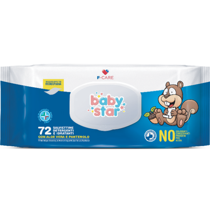 Baby Star Cleansing And Moisturizing Wipes 72 Pieces