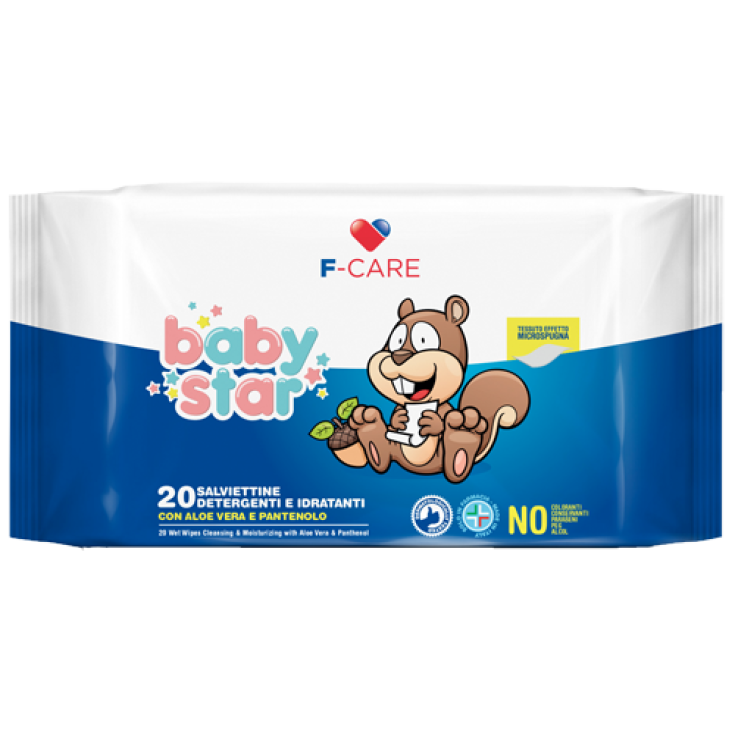 Baby Star Cleansing And Moisturizing Wipes 20 Pieces