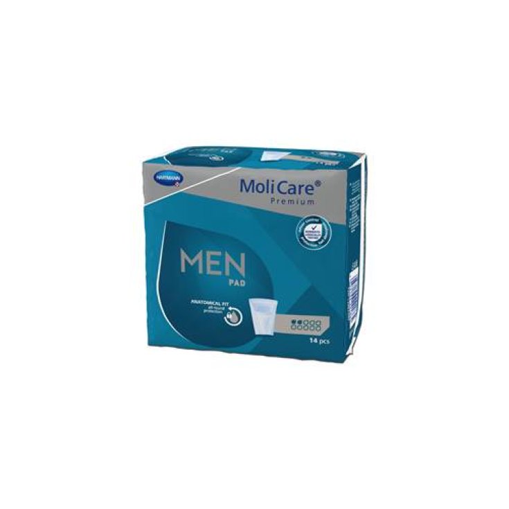 Hartmann Molicare Premium Men Pad 2 Drops Men's Cloth 14 Pieces