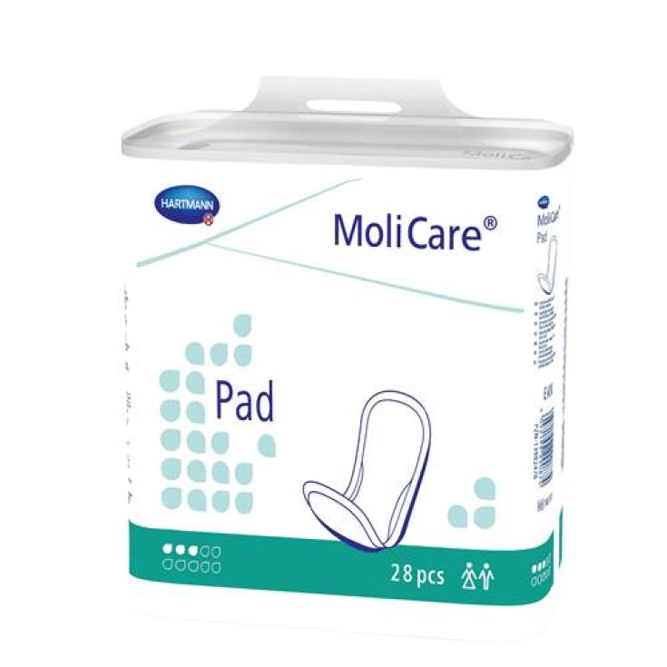 Molicare Pad Unisex 3 Drops Iva22 28 Pieces