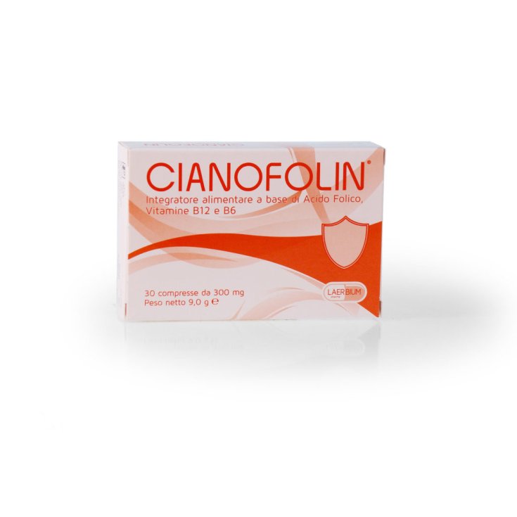 Laerbium Pharma Cianofolin Fast Food Supplement 30 Orosoluble Tablets