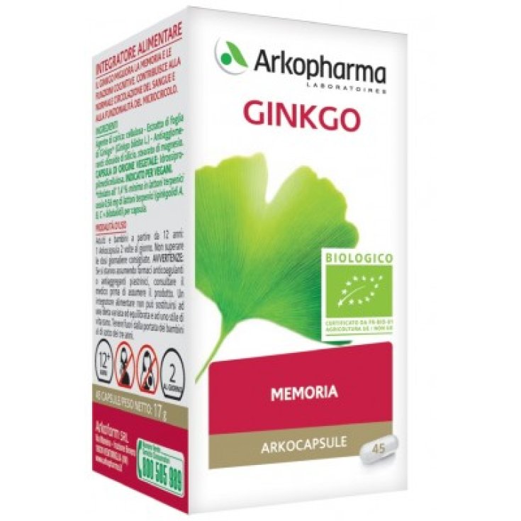 Arkocps Ginkgo Bio Food Supplement 45 Capsules