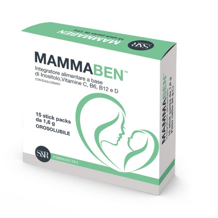 S&R Farmaceutici Mammaben ™ Food Supplement 15 Stick Pack of 1.6 g