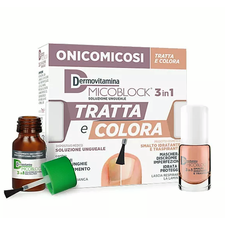 Dermovitamina Micoblock 3 In 1 Treats And Colors 7 ml + 5 ml