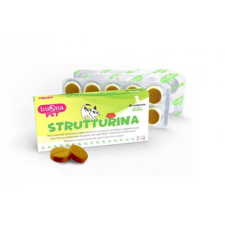 Buona Pet Strutturina Complementary Feed For Dogs 30 Tablets 37.5g