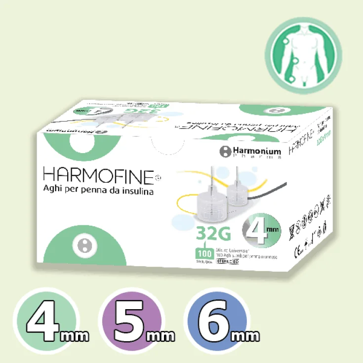 Harmonium Harmofine Needle G32 4mm 100 Pieces