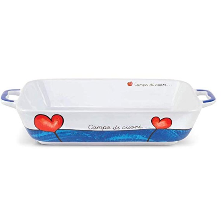 Egan Field Of Hearts Big Blue Baking Dish 1 Piece