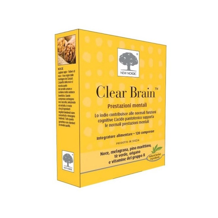 Clear Brain Food Supplement 120 Tablets