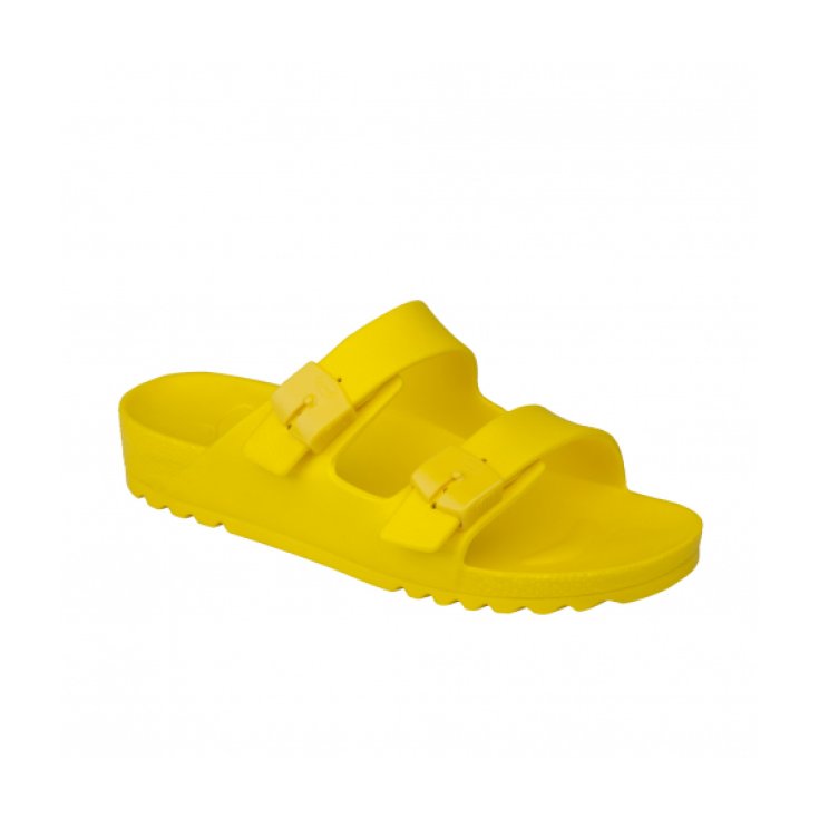 Scholl® Bahia Sandal Woman Bioprint® EVA Footbed Color Yellow Size 35