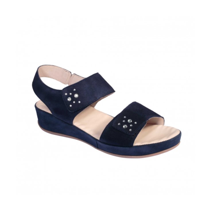 Scholl® Bettie Woman Shoe In Suede + Strass Color Navy Blue Size 39