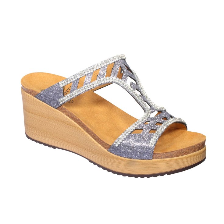 Dr. Scholl Elettra Synthetic Glit Pewte 38