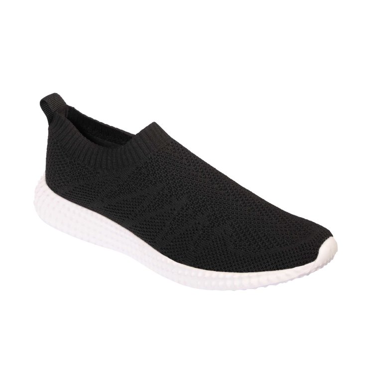 Scholl® Free Style Sneaker Woman Elastic Fabric Mesh Memory Cushion® Footbed Color Black Size 36