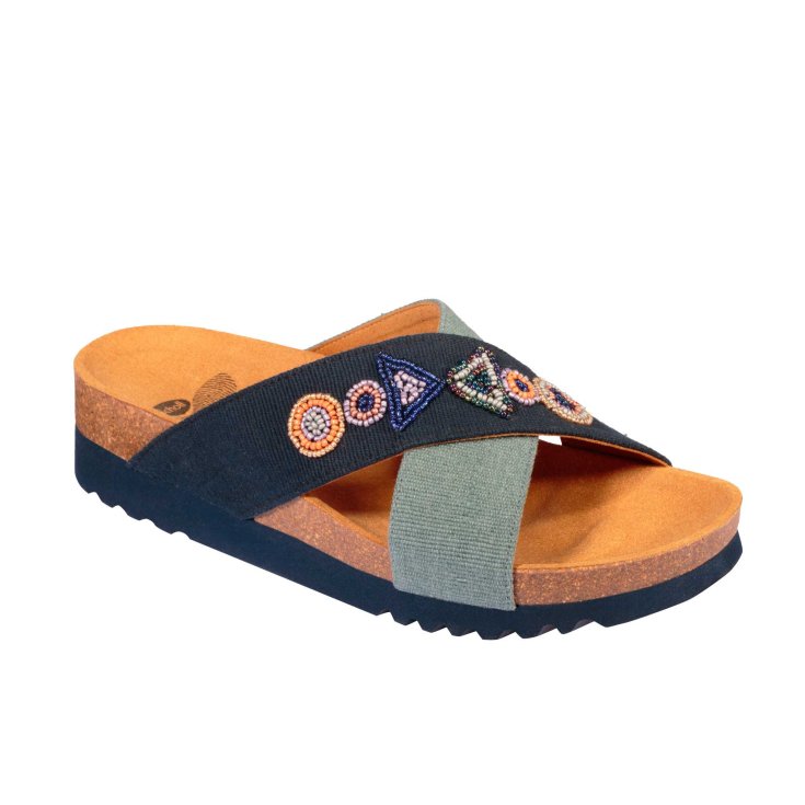 Dr. Scholl La Serena Can + bea Navy / denim 40