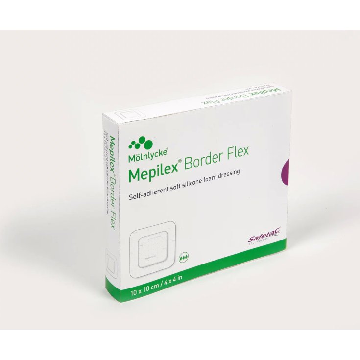 Mepilex Border Flex Multipurpose All-In-One Foam Dressing With Safetac Size 15x15cm 5 Pieces