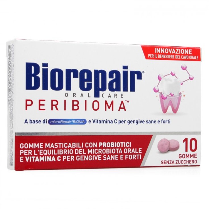 Biorepair Peribioma Chewable Gums With Probiotics 10 Pieces