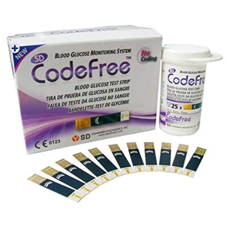 Codefree ™ Blood Glucose Test Strips 50 Pieces