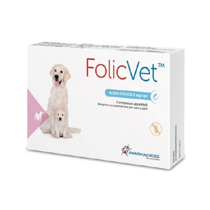 Pharmacross FolicVet ™ Complementary Food For Dogs And Cats 15 Tablets 5mg