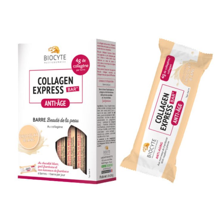 Biocyte Collagen Express White Chocolate Bar 6x25g