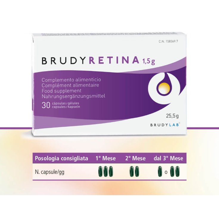 BrudyLab BrudyRetina Food Supplement 30 Capsules