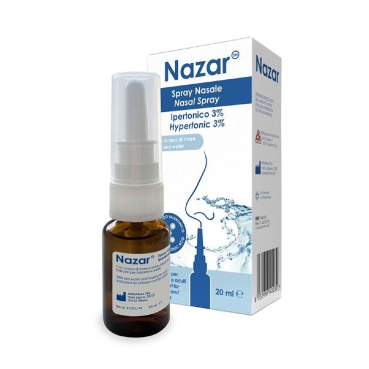 Nazar Hypertonic Nasal Spray 3% 20ml