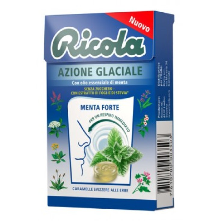 Ricola Glacial Action With Mint Essential Oil 50g