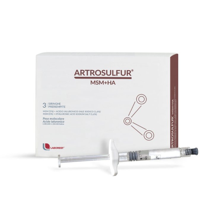 ARTROSULFUR® MSM + HA LABOREST® 3 Pre-filled Syringes
