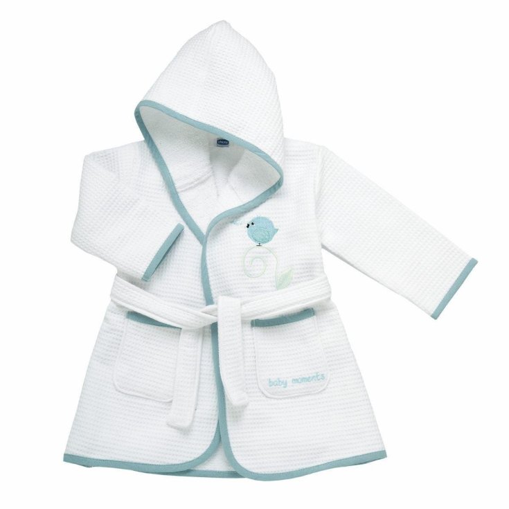 Piquet Tender Bathrobe Blue Bird 12m + Chicco®