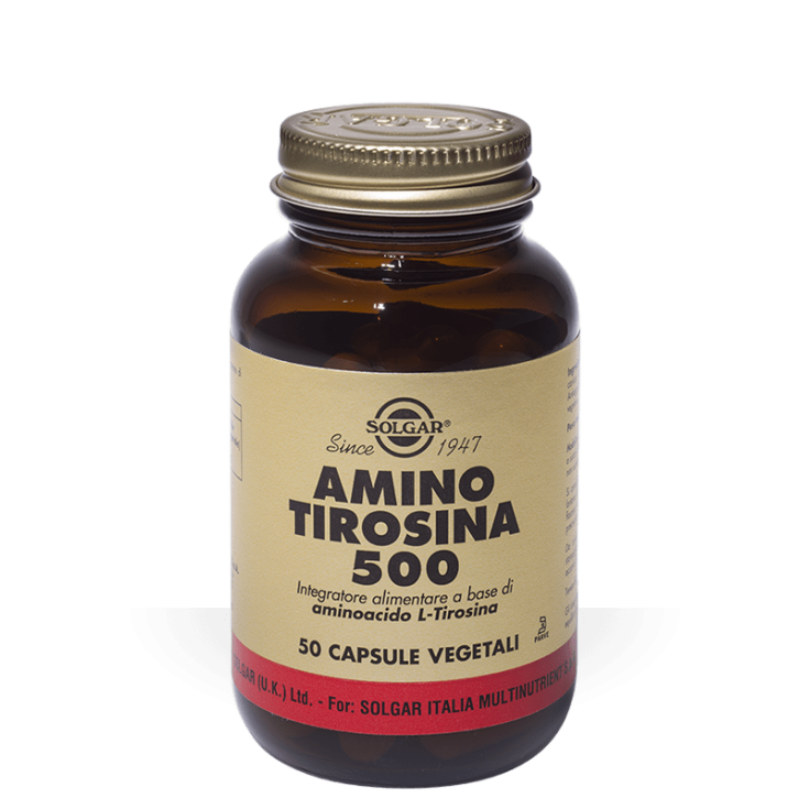 Amino Tyrosine 500 Solgar 50 Vegetarian Capsules