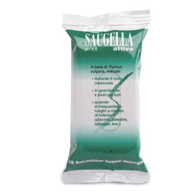 Activate Saugella Cleansing Wipes 15 Wipes