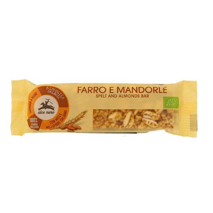 Alce Nero Organic Spelled And Almond Bar 20g