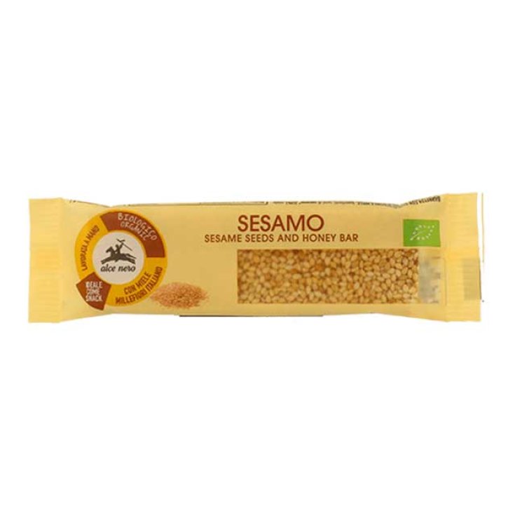 Alce Nero Organic Sesame And Honey Bar 22g