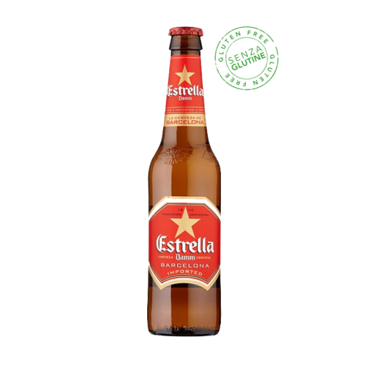 Estrella Damm Beer Gluten Free 6 Bottles Of 33cl