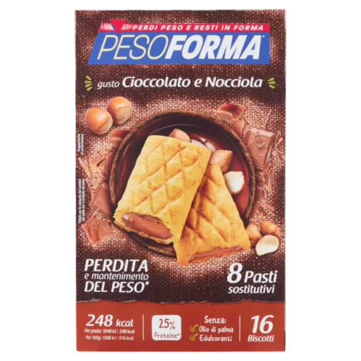 Pesoforma® Chocolate And Hazelnut Biscuit 16x33g